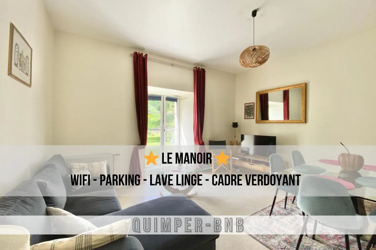 Le Manoir - Rez De Chaussee - Parking - Wifi - Centre Ville Quimper